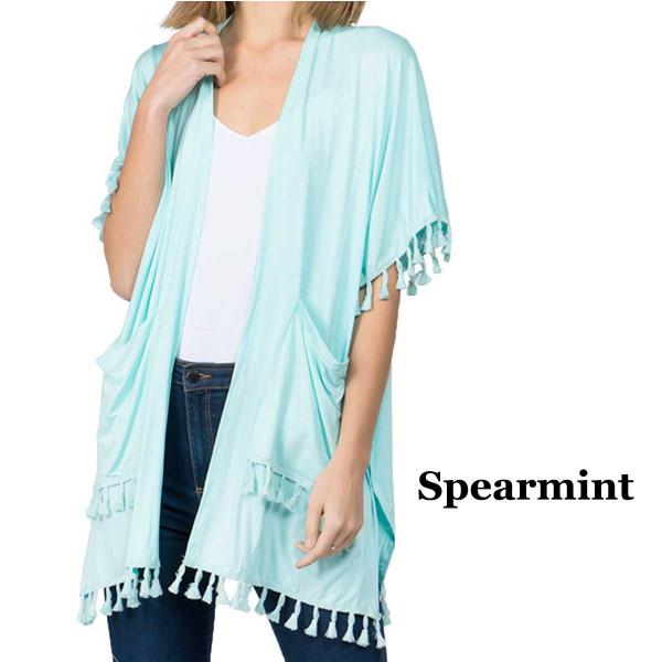 wholesale 9771 - Tassel Kimonos Spearmint - 