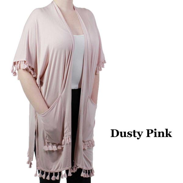 wholesale 9771 - Tassel Kimonos Dusty Pink - 