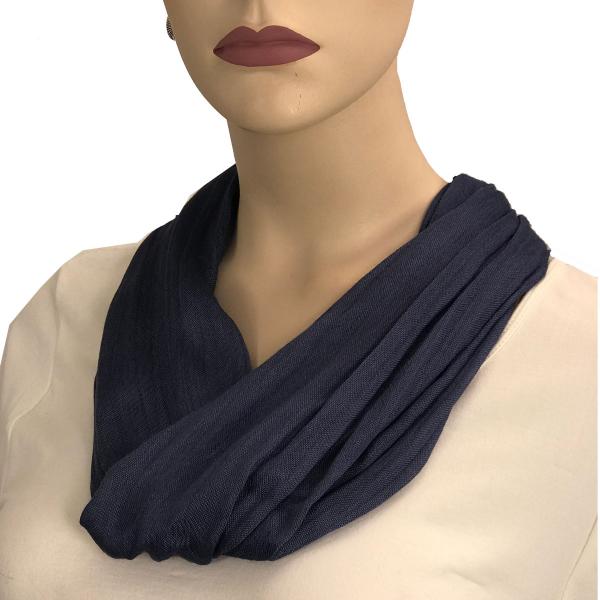 wholesale 3171 - Magnetic Clasp Scarves (Cotton/Silk) 100  #04 Navy Denim - 