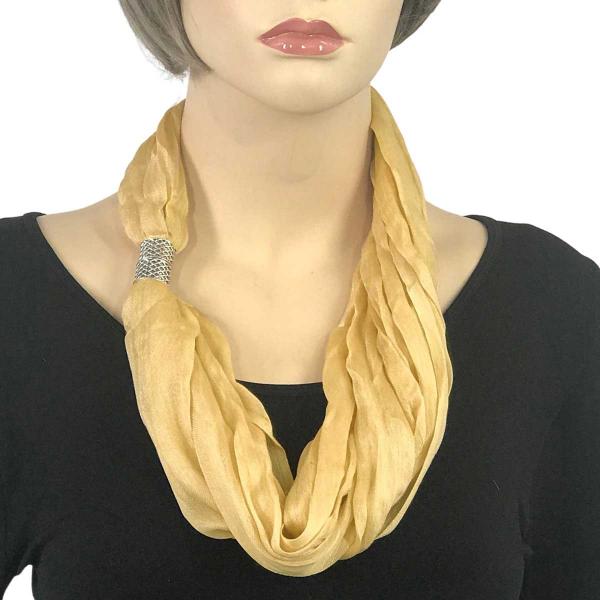 3171 - Magnetic Clasp Scarves (Cotton/Silk) 100  #19 Sunlight - 