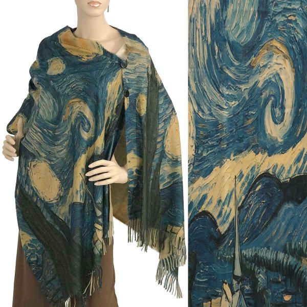 Wholesale 3180 - Sueded Microfiber Art Design Button Shawls  #01 SUEDE CLOTH Art Design Shawl with Wooden Buttons  MB - 