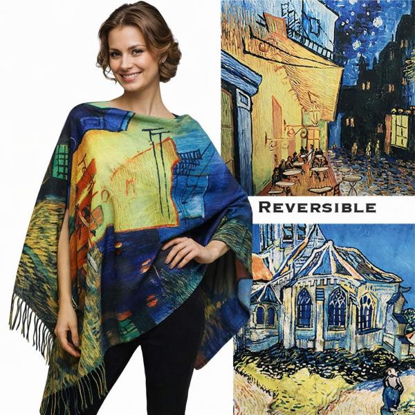 wholesale 3180 - Sueded Microfiber Art Design Button Shawls  Reversible #R-15 Suede Cloth<br>
Brown Wooden Buttons 
 - 