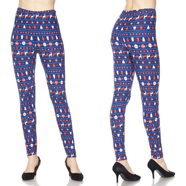 wholesale 7683 - Christmas Print Brushed Fiber Leggings  N/268/One Size<br> 
Christmas Print (MB) - One Size Fits All