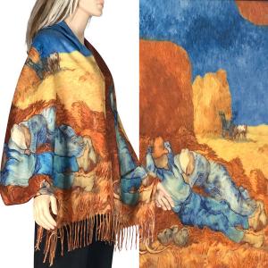 3196 - Sueded Art Design Shawls (Without Buttons) 3196 - #01<br>
Art Design Scarf/Shawl  - 