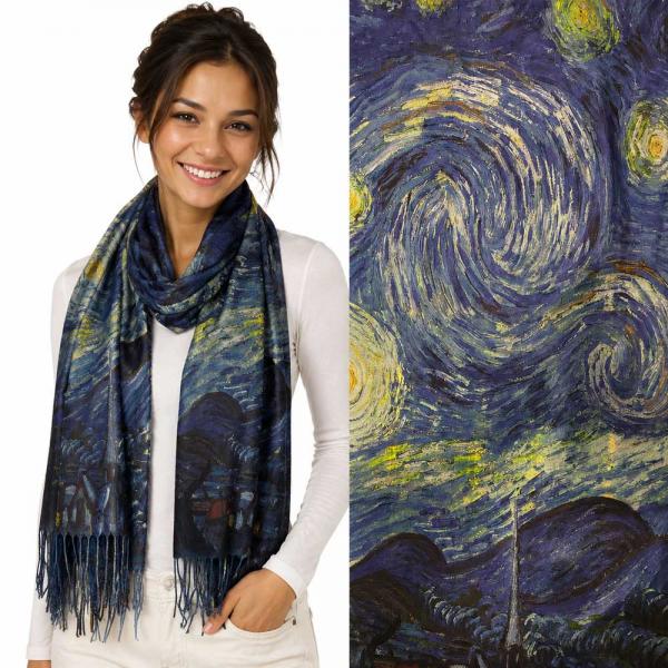 wholesale 3196 - Sueded Microfiber Art Design Shawls #11 Print - 72