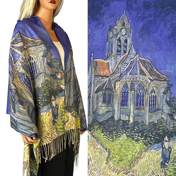 wholesale 3196 - Sueded Art Design Shawls (Without Buttons) 3196 - #18<br>
Art Design Scarf/Shawl  - 