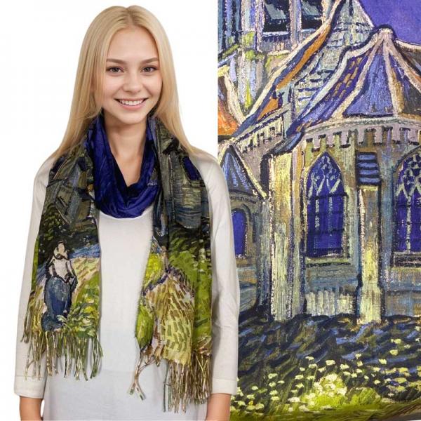 wholesale 3196 - Sueded Microfiber Art Design Shawls #18 Print - 72