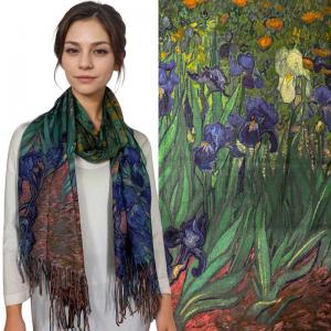 3196 - Sueded Microfiber Art Design Shawls #19 Print - 72