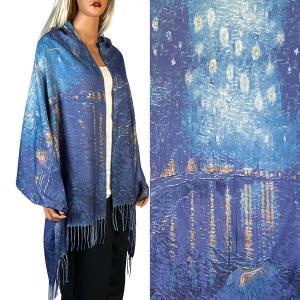 3196 - Sueded Art Design Shawls (Without Buttons) 3196 - #20<br>
Art Design Scarf/Shawl  - 