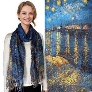 3196 - Sueded Microfiber Art Design Scarves #20 Print - 72