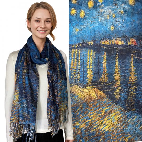 wholesale 3196 - Sueded Microfiber Art Design Shawls #20 Print - 72