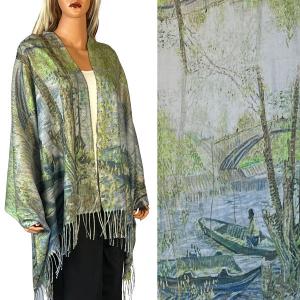 3196 - Sueded Art Design Shawls (Without Buttons) 3196 - #21<br>
Art Design Scarf/Shawl  - 
