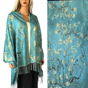 3196 - Sueded Art Design Shawls (Without Buttons) 3196 - #25<br>
Art Design Scarf/Shawl  - 