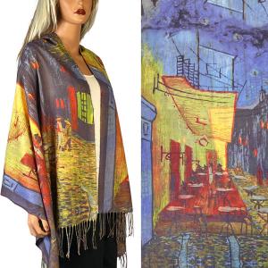 3196 - Sueded Art Design Shawls (Without Buttons) 3196 - #26<br>
Art Design Scarf/Shawl  - 
