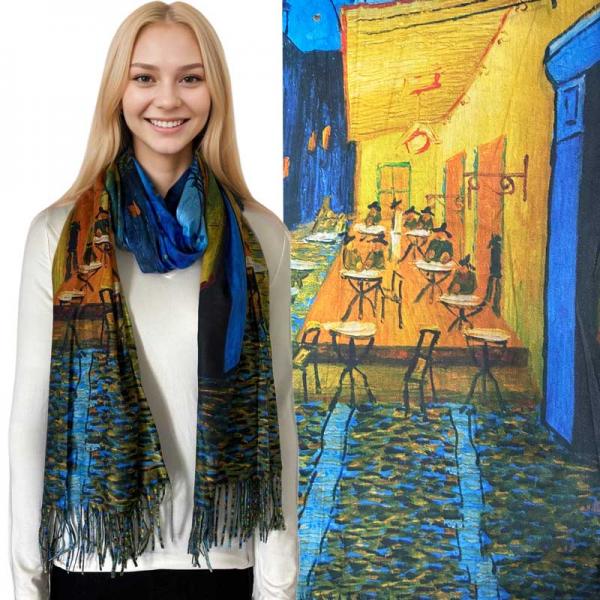 wholesale 3196 - Sueded Microfiber Art Design Shawls #26 Print  - 72