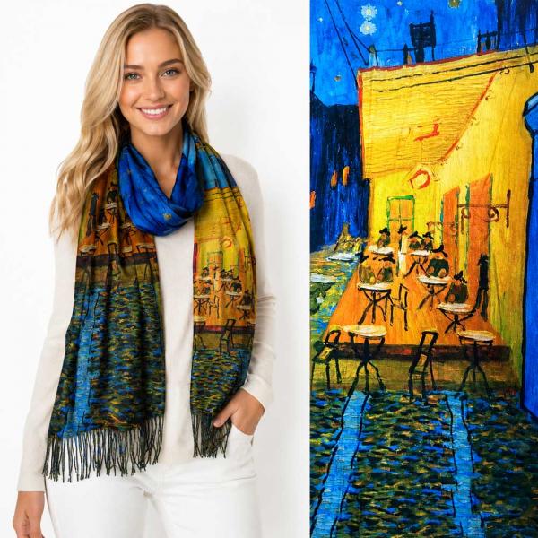 wholesale 3196 - Sueded Microfiber Art Design Shawls #26 Print  - 72