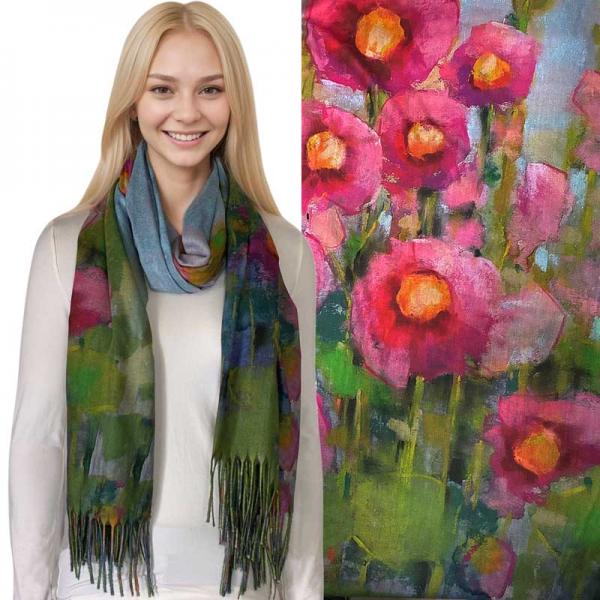 wholesale 3196 - Sueded Microfiber Art Design Shawls #29 Print - 72