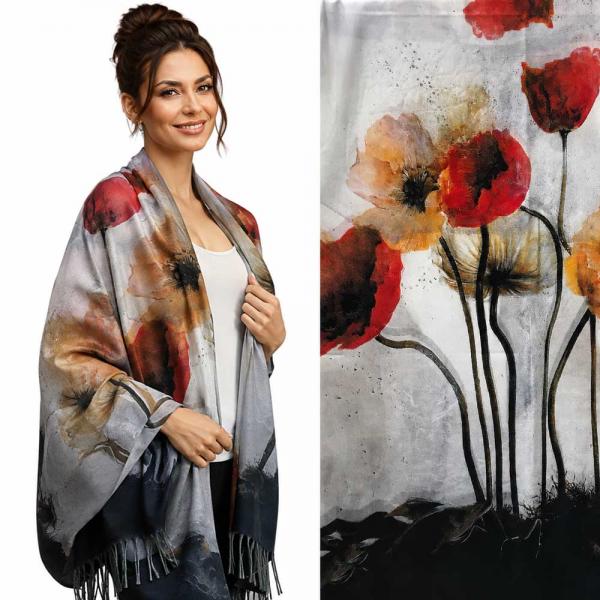 wholesale 3196 - Sueded Microfiber Art Design Shawls #31 Print - 72