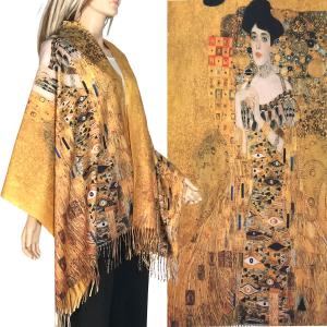 3196 - Sueded Art Design Shawls (Without Buttons) 3196 - #35<br> 
Art Design Scarf/Shawl - 