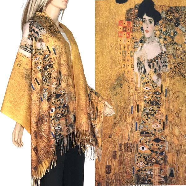 wholesale 3196 - Sueded Art Design Shawls (Without Buttons) 3196 - #35<br> 
Art Design Scarf/Shawl - 