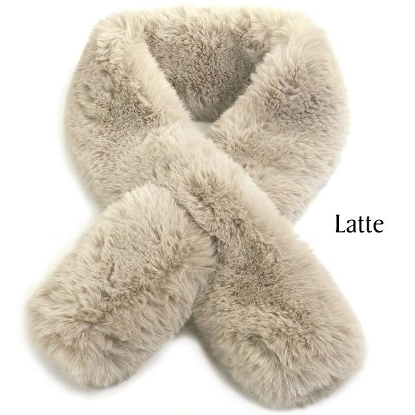 Wholesale LC02 - Faux Rabbit Fur Trim Gloves Latte - 
