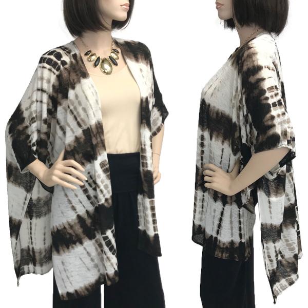 Kimono - Tie Dye Print 9610 & 9660 9660 Brown* - 