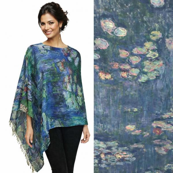 wholesale 3234/T - Art Design Broadcloth  Button Shawls #48 <br>w/ Black Buttons (
  - 
