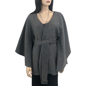 LC15 - Capes - Luxury Wool Feel / Belted  LC15 Grey<br> Belted Cape  - 