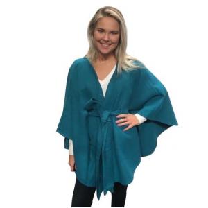 Capes - Luxury Wool Feel / Belted LC15 LC15 Teal<br> Belted Cape - 