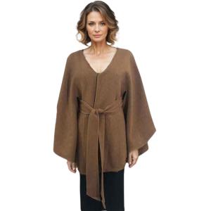 LC15 - Capes - Luxury Wool Feel / Belted  LC15 Camel <br>Belted Cape - 