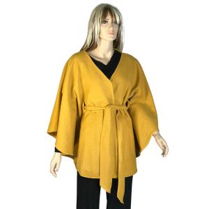 Wholesale  LC15 - Mustard<br> Belted Cape - 