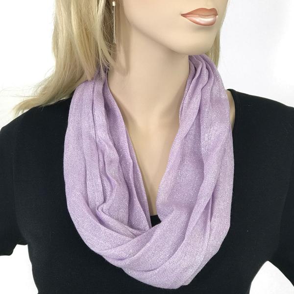 3264 - Lurex Shimmer Magnetic Clasp Scarves #03 Lilac - 