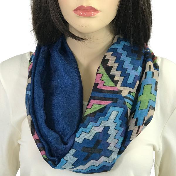 wholesale Magnetic Scarves by Caterina 3265 #01 Multi Color 026 Blue-Green - Navy - 