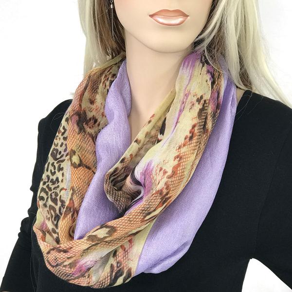 wholesale Magnetic Scarves by Caterina 3265 #06 Snake Print 0213 Lilac - Lavender - 