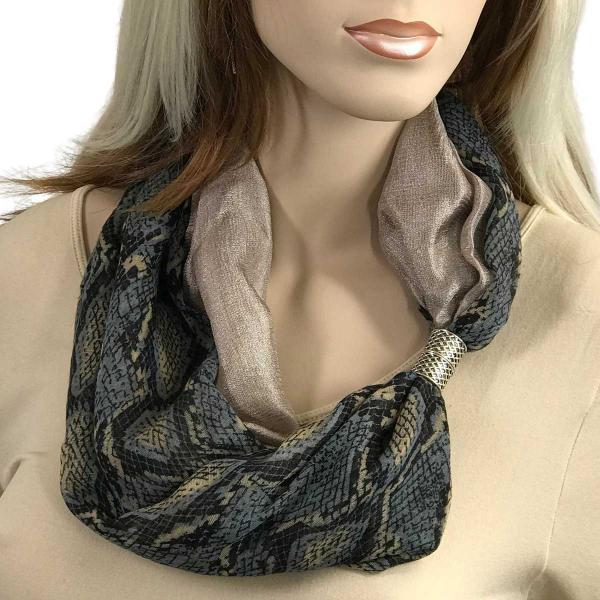 wholesale Magnetic Scarves by Caterina 3265 #15 Reptile Grey - Taupe - 