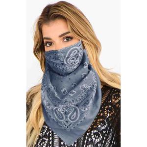 Wholesale  1C08 Grey Navy Protective Mask Scarf Combo - 