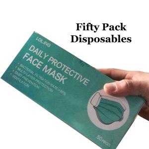 Protective Mask Disposables  Protective Mask (50 per pack) - White - 
