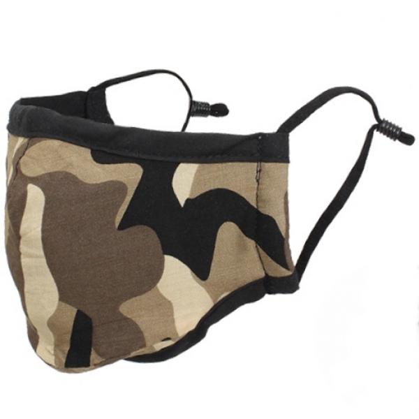 Protective Masks By Max Camo Taupe/Olive Face Mask(adjustable nose wire and ear loops) - One Size Fits All