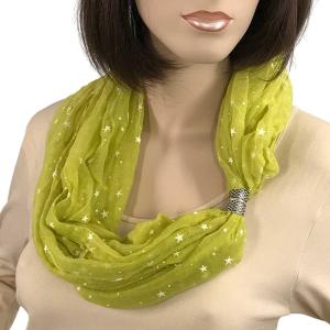 Starry Scarves with Magnetic Clasps 3287 Green Apple - 