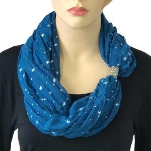 Starry Scarves with Magnetic Clasps 3287 Blue - 