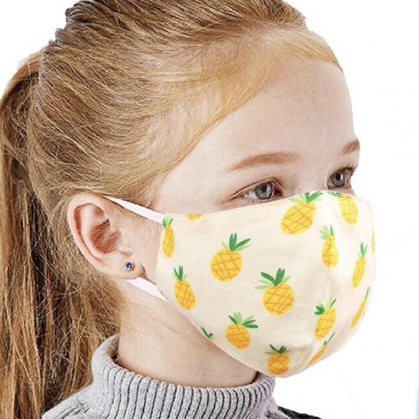 Wholesale Protective Masks by Jessica - Child Size 014K-14 Pineapples - 