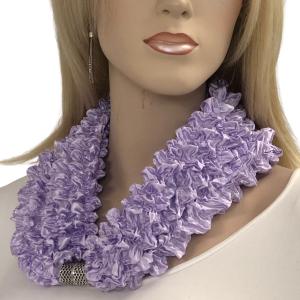 Magnetic Clasp Scarves - Coin + Bubble Satin 3302 #28 LILAC Magnetic Clasp Scarf - Bubble Satin - 