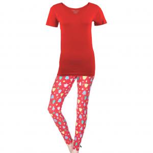 Wholesale 1225 - Christmas Ideas  The Perfect Christmas Loungewear<br>
Short Sleeve #05 - S-XL