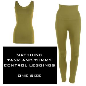 3431 - SmoothWear - Tank and Leggings Sets AVOCADO - One Size Fits Most