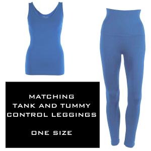 3431 - SmoothWear - Tank and Leggings Sets BLUE - One Size Fits Most