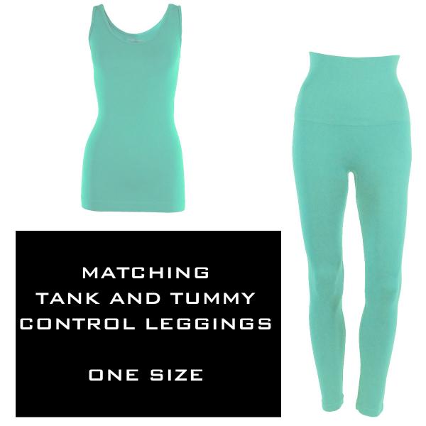 Wholesale 3431 - SmoothWear - Tank and Leggings Sets MINT - One Size Fits Most