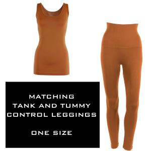 3431 - SmoothWear - Tank and Leggings Sets PAPRIKA - One Size Fits Most