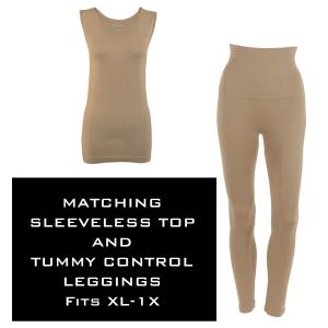 3431 - SmoothWear - Tank and Leggings Sets TAUPE - XL-1X