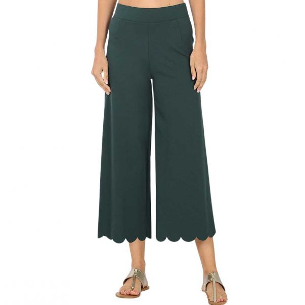 wholesale 2463 - Ponte Scallop Crop Pants HUNTER Scallop Crop Pants 2463 - Large