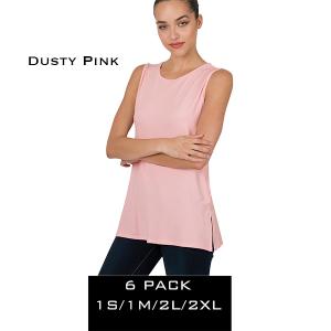 Wholesale  10030 - Dusty Pink<br>
(SIX PACK)  - S:1,M:1,L:2,XL:2